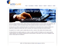 Tablet Screenshot of africubesolutions.com